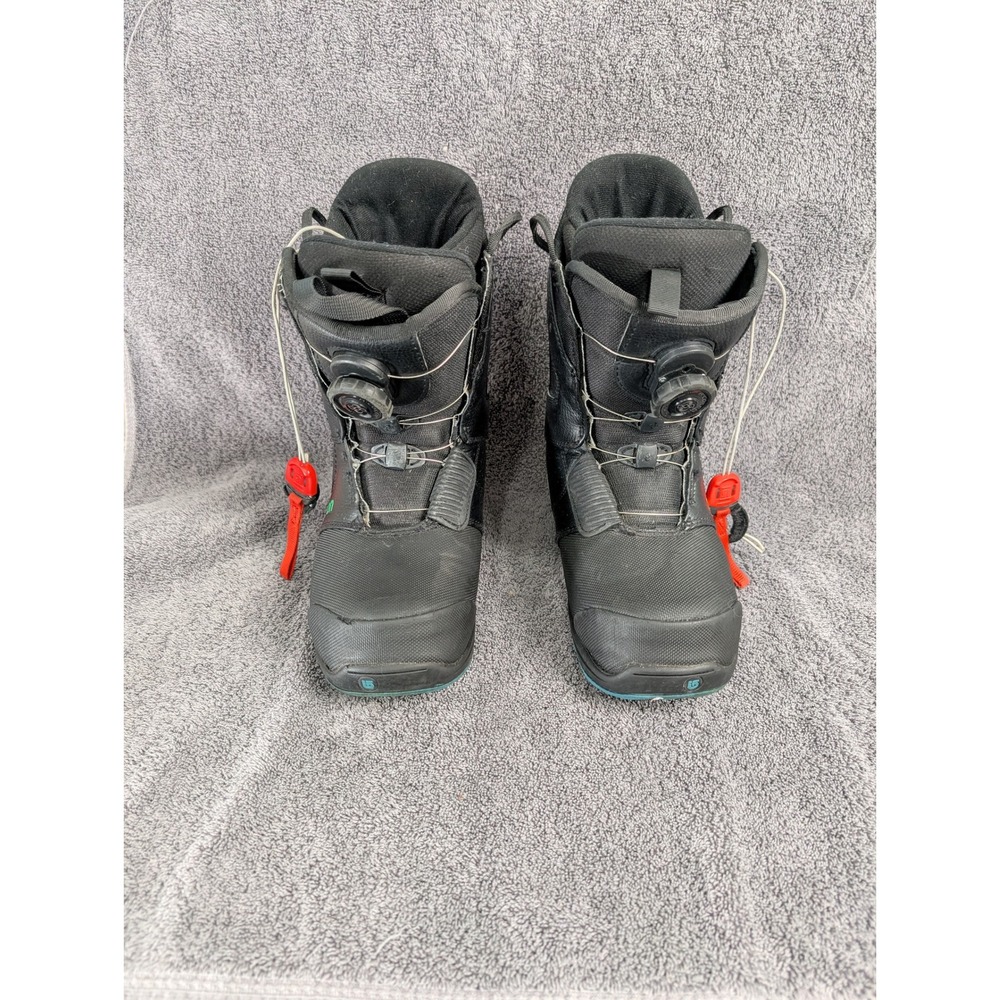 Burton Mens Tribute BOA Snowboard Boots Black Green Size 7